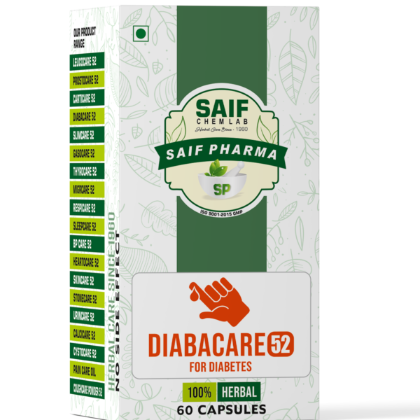 Daibacare 52 – Ayurvedic Blood Sugar Support | 60 Capsules