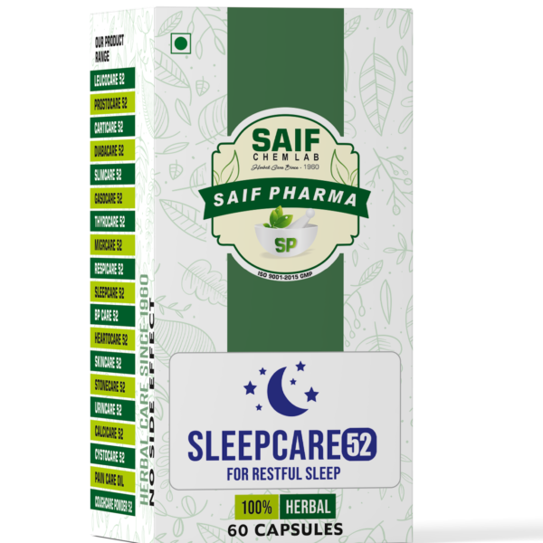 SleepCare 52 Natural Sleep & Stress Relief Formula | 60 Capsules