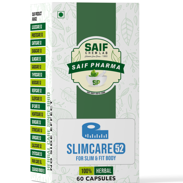 Slimcare 52 – Ayurvedic Weight Management Formula | 60 Capsules
